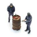 Ouvriers de la voie avec barillet de combustion - 2 personnages - ARTITEC 5220016 - Z 1/220