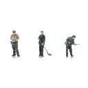 Dépôt personnel de la DB Putz - 3 personnages - ARTITEC 5220020 - Z 1/220