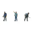 Personnel du dépôt - 3 personnages - ARTITEC 5220021 - Z 1/220