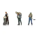 Les charbonniers - 3 personnages - ARTITEC 5220023 - Z 1/220