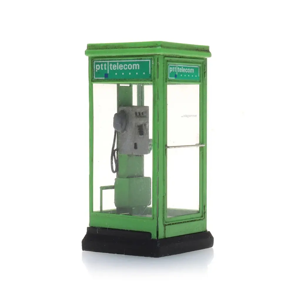 Cabine Téléphonique Verte PTT - ARTITEC 10.397 - HO 1/87