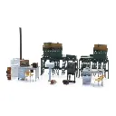 Intérieur de Poste d'Aiguillage + Banc de Leviers - Artitec 387.536 - HO 1/87