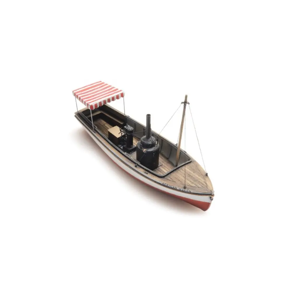 Bateau à vapeur à ligne de flottaison - Artitec 387.461 - 1/87 HO