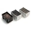 Chargement de conteneur de fret : charbon, poutres, gravats - Artitec 487.801.02 - HO 1/87