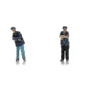 2 personnels vapeur Fuhrmann de la DB, prêt à l'emploi - Artitec 5870072 - HO 1/87