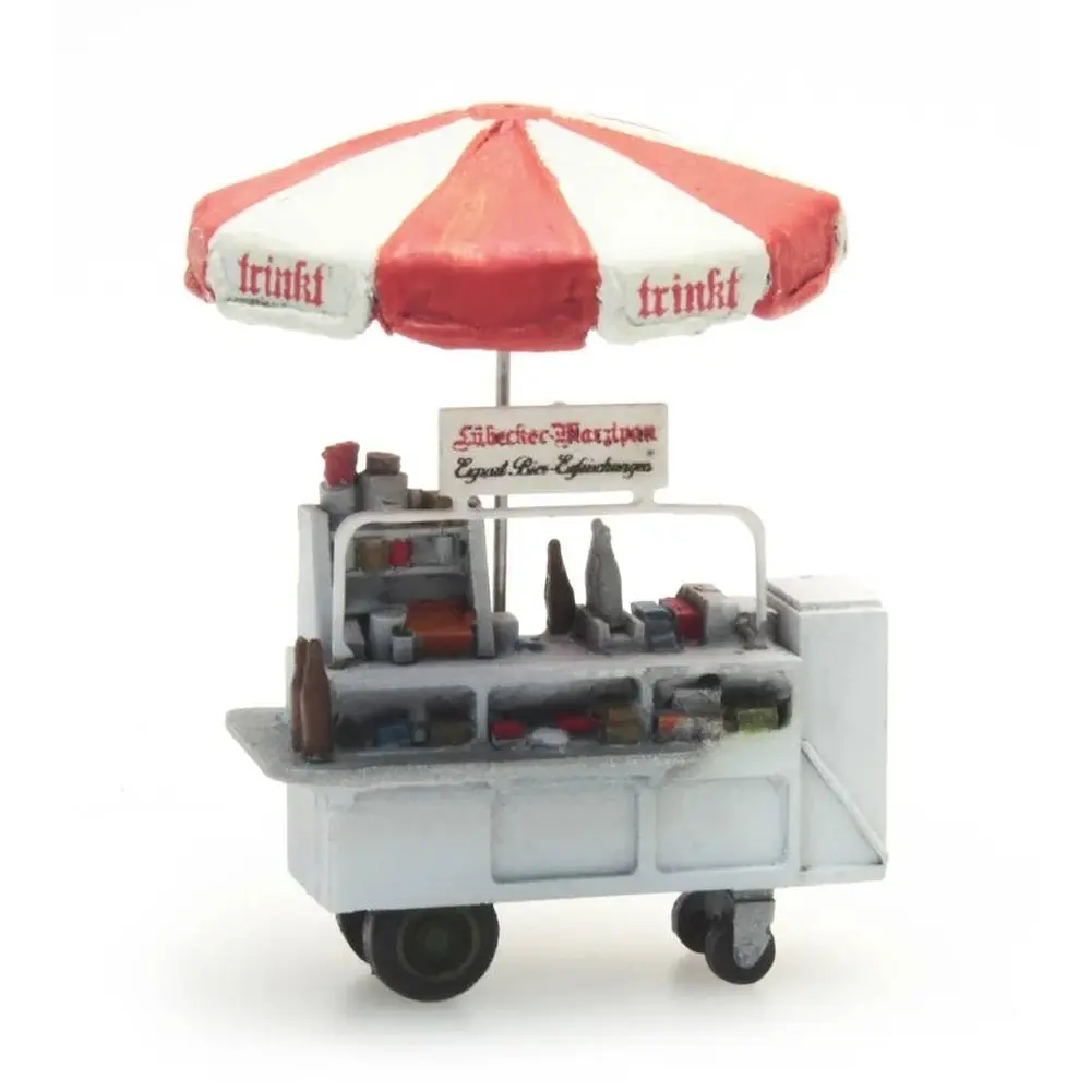 Chariot buffet "Trinkt", prêt à l'emploi - Artitec 387.289 - HO 1/87