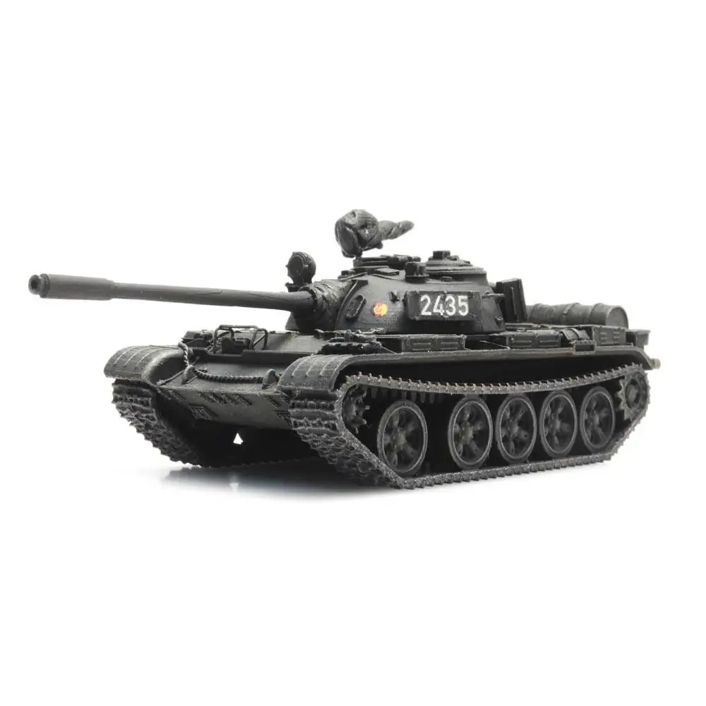 Char transport ferroviaire T-55A NVA, prêt à l'emploi - Artitec 6870234 - HO 1/87