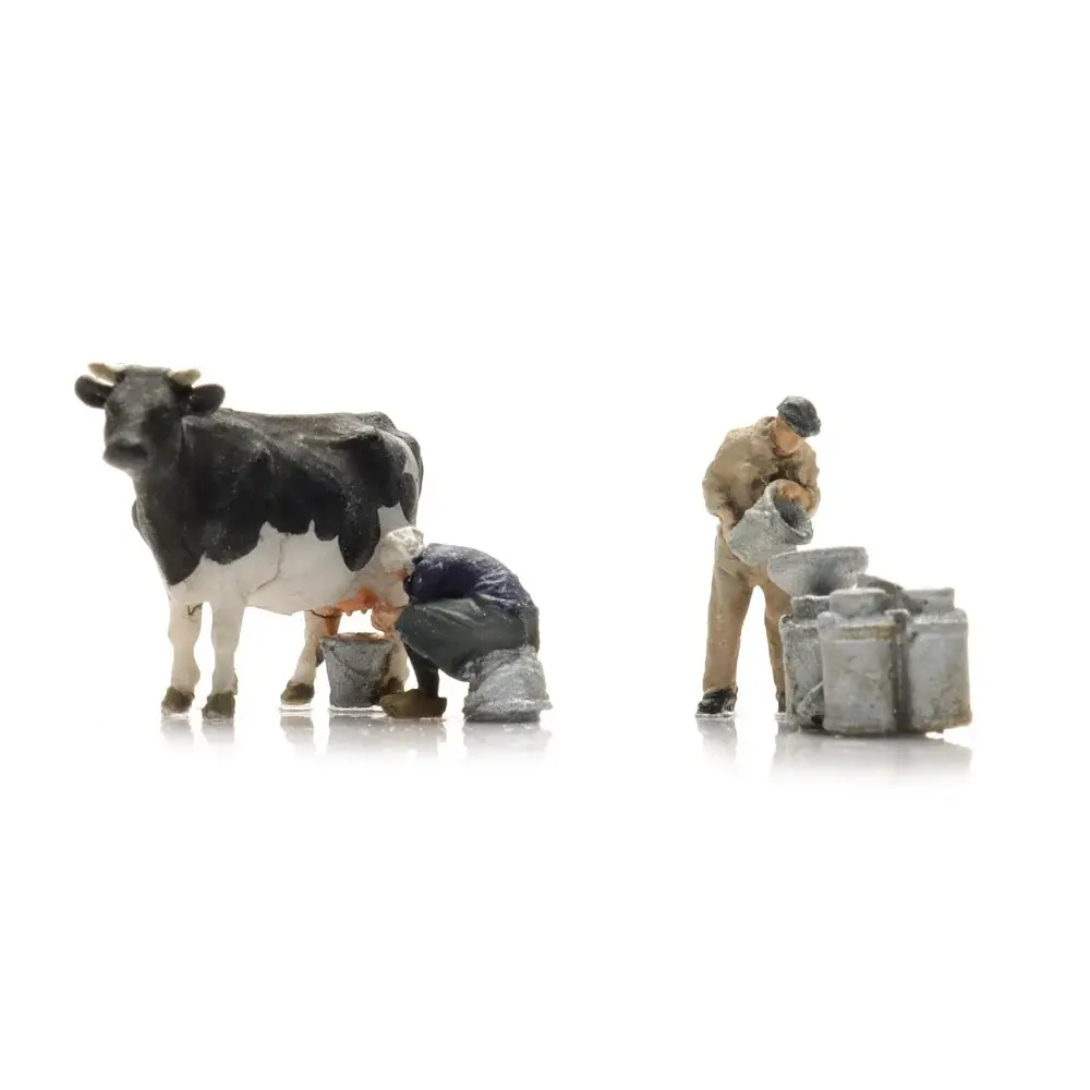 Agriculteurs traitant une vache, prêt à l'emploi - Artitec 5120017 - TT 1/120
