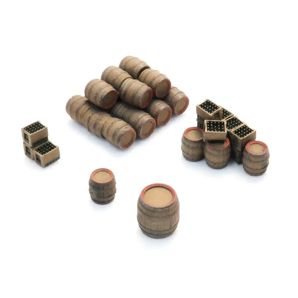 Tonneaux de bière en bois, prêt à l'emploi - Artitec 312.044 - TT 1/120