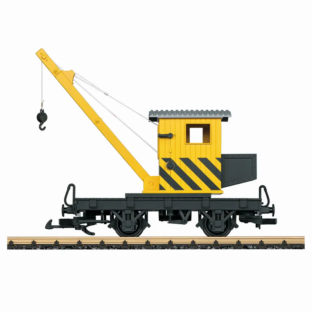Wagon grue pour travaux de construction d'installations ferroviaires - LGB 40043 - G 1/22,5 - Ep I-VI - 2R
