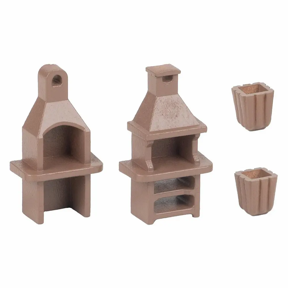2 barbecues de jardin - Faller 180015 - HO 1/87