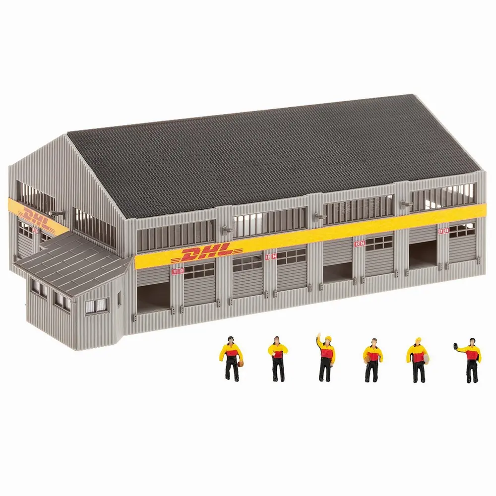 Centre logistique DHL avec figurines - Faller 231733 - N 1/160