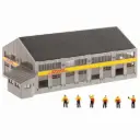 Centre logistique DHL avec figurines - Faller 231733 - N 1/160