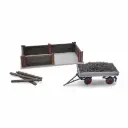 Bunker à charbon avec remorque - Busch 1124 - HO 1/87