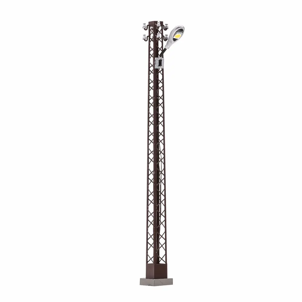 Lampadaire en treillis rouillé - Busch 4183 - HO 1/87
