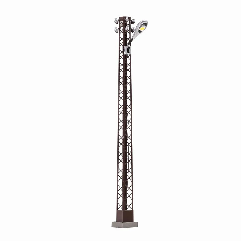 Mât lumineux en treillis, rouillé - Busch 8746 - TT 1/120