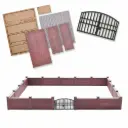 Mur de briques avec portail - Busch 8923 - TT 1/120