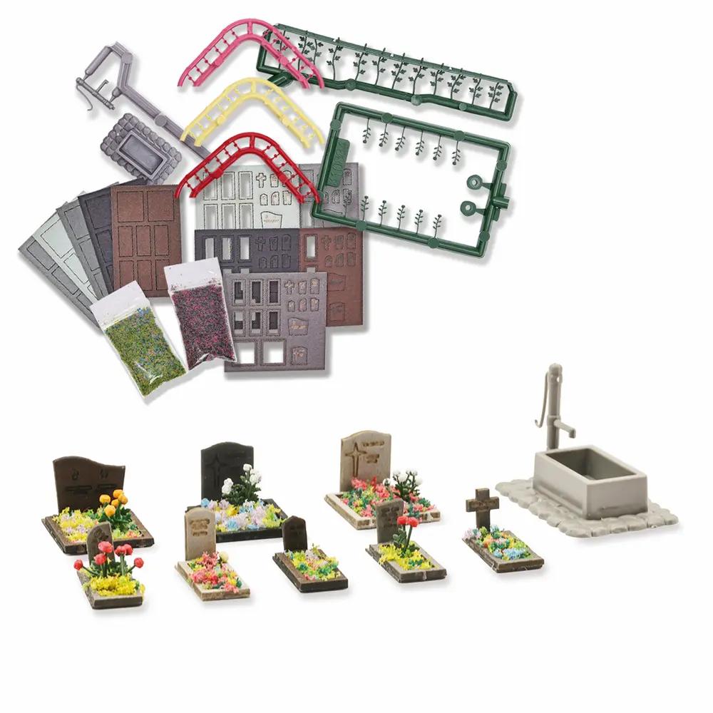 Kit déco Cimetière - Busch 8924 - TT 1/120