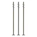 3 Mâts en bois pour lignes électriques - Busch 8954 - TT 1/120