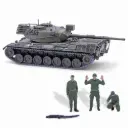 Char Leopard avec trois soldats - Busch 10711 - O 1/43