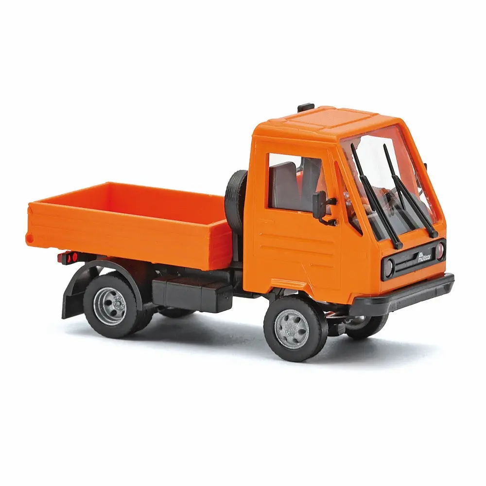 Multicar M26 avec chauffeur, orange - Busch 42255 - HO 1/87