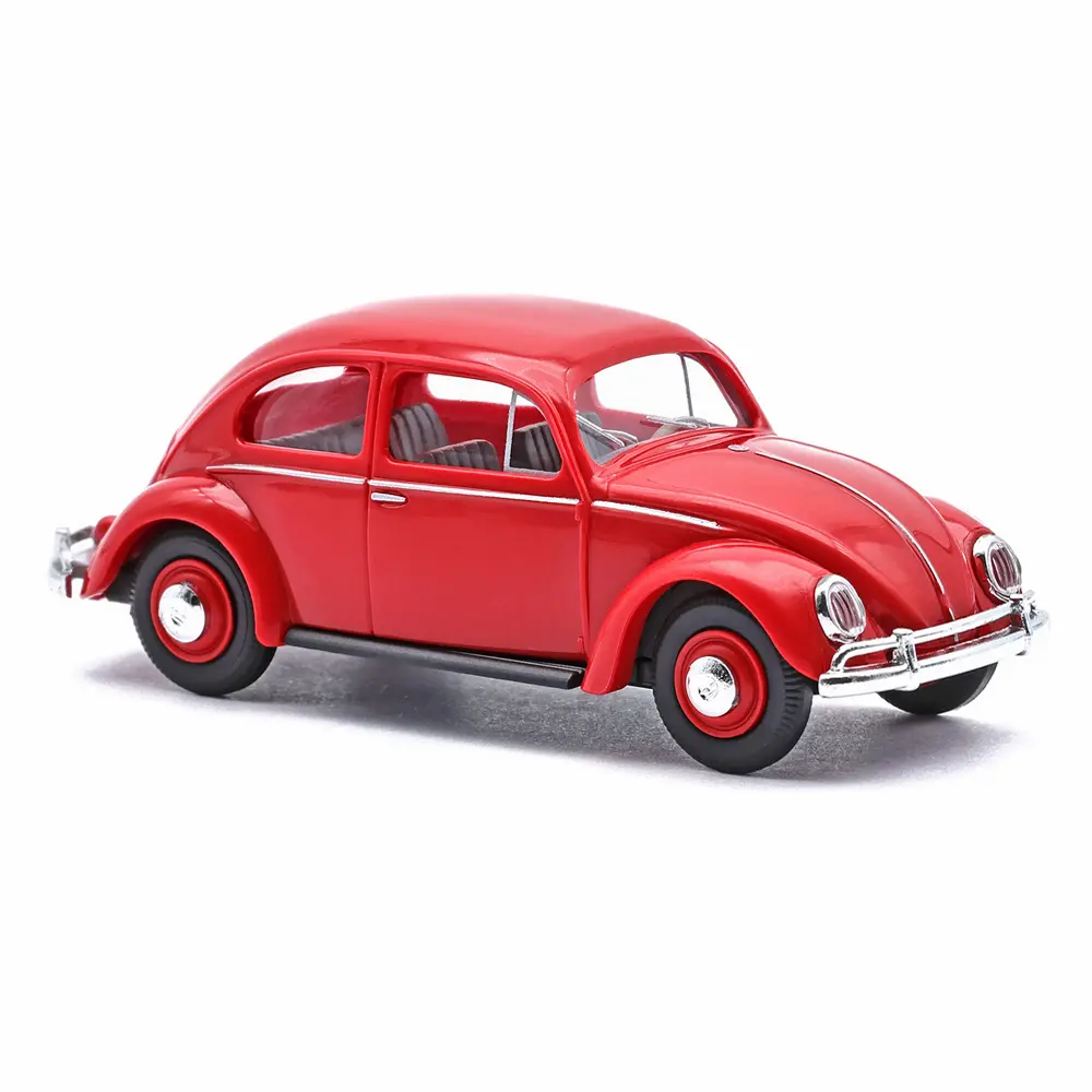Coccinelle VW à vitres ovales, rouge - Busch 52955 - HO 1/87