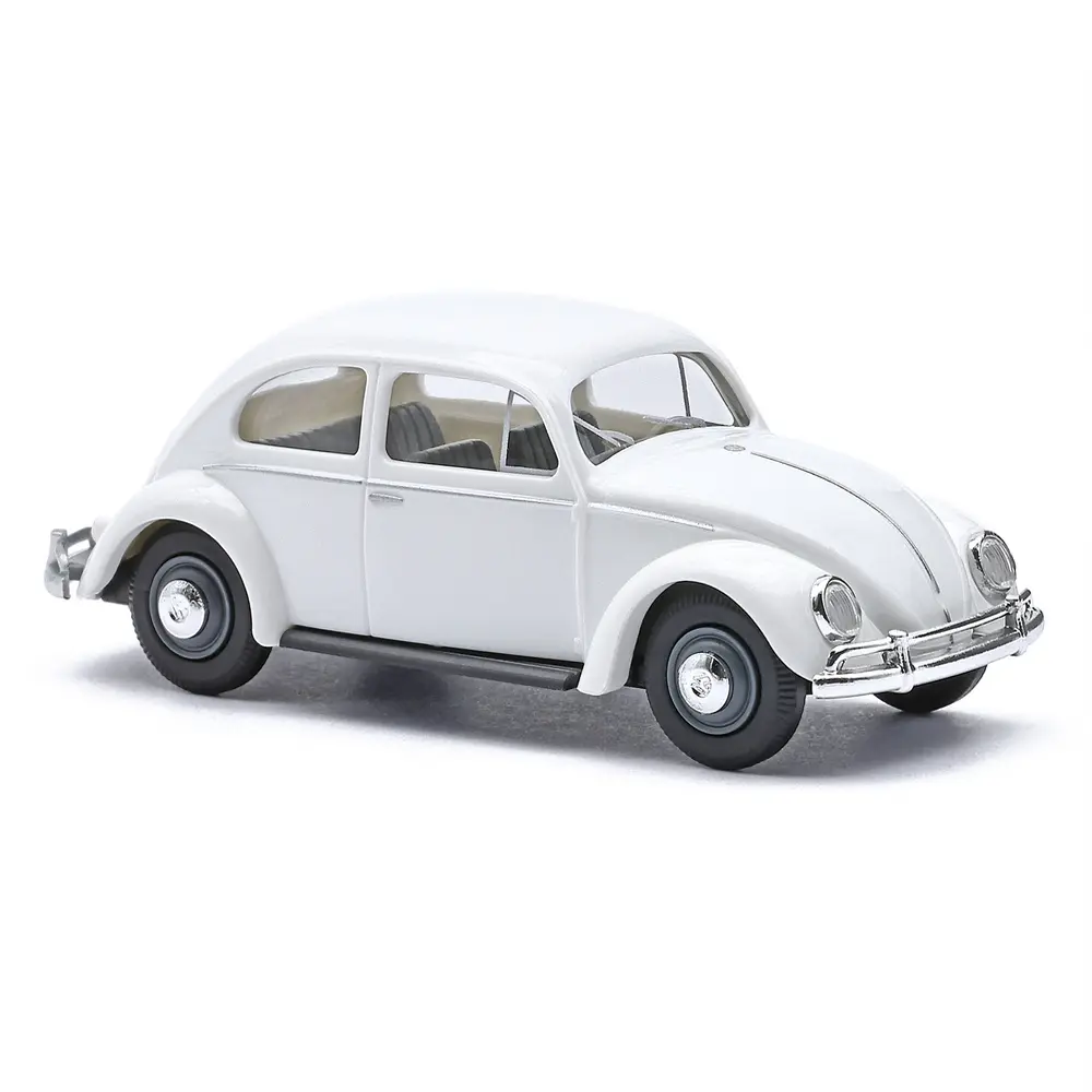 Coccinelle VW à vitres ovales, blanche - Busch 52956 - HO 1/87