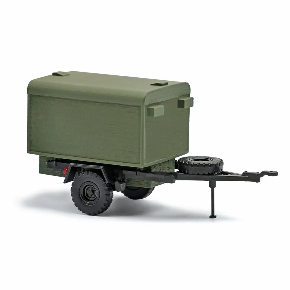 Remorque IFA HL 10, avec caisse - Busch 53614 - HO 1/87