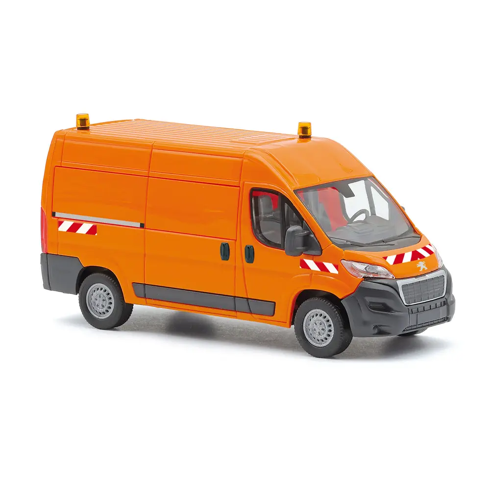 Fourgon Peugeot Boxer, orange - Busch 54613 - HO 1/87