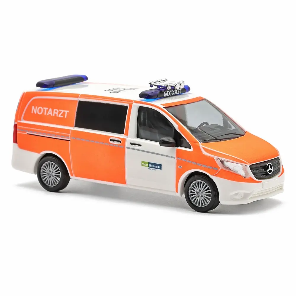 Mercedes-Benz Vito, médecin urgentiste du service d'incendie de Münster - Busch 54804 - HO 1/87