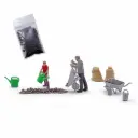 Scène charbons chauds avec 2 figurines - Busch 79942 - HO 1/87