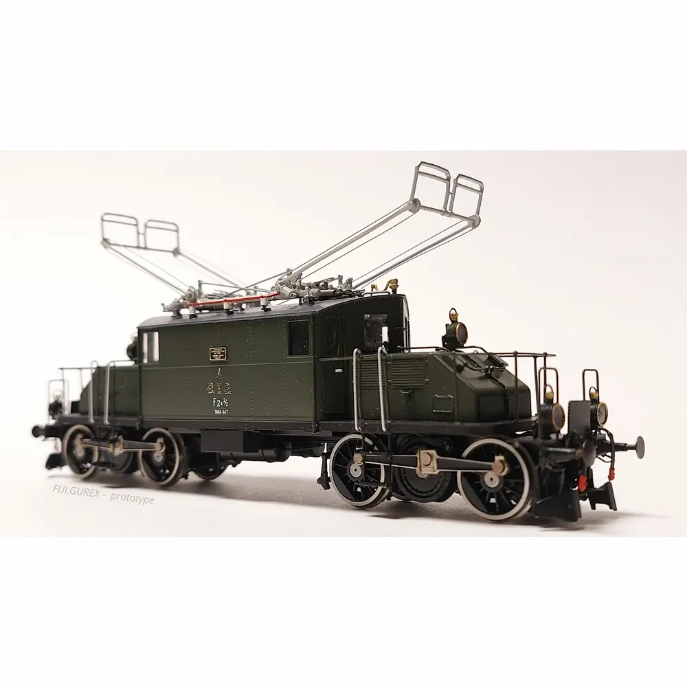 Locomotive électrique triphasée suisse Fc 2x2/2 (Ce 4/4) n°4, vert, 1929, châssis long - Fulgurex 2284 - HO 1/87 - BTB - Ep II - Digital sound - 2R