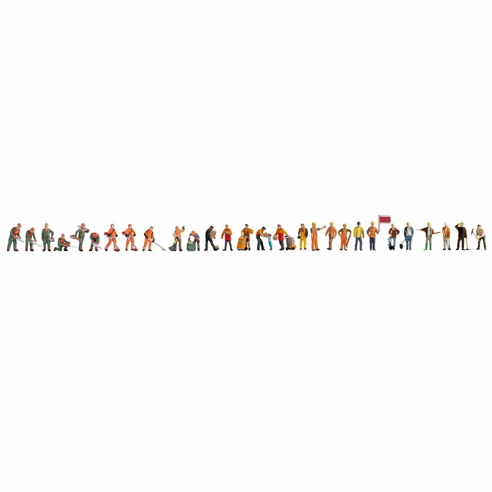 Coffret figurines « Au Travail » - Noch 16052 - HO 1/87