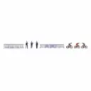 Figurines « Courses cyclistes » - Noch 16290 - HO 1/87