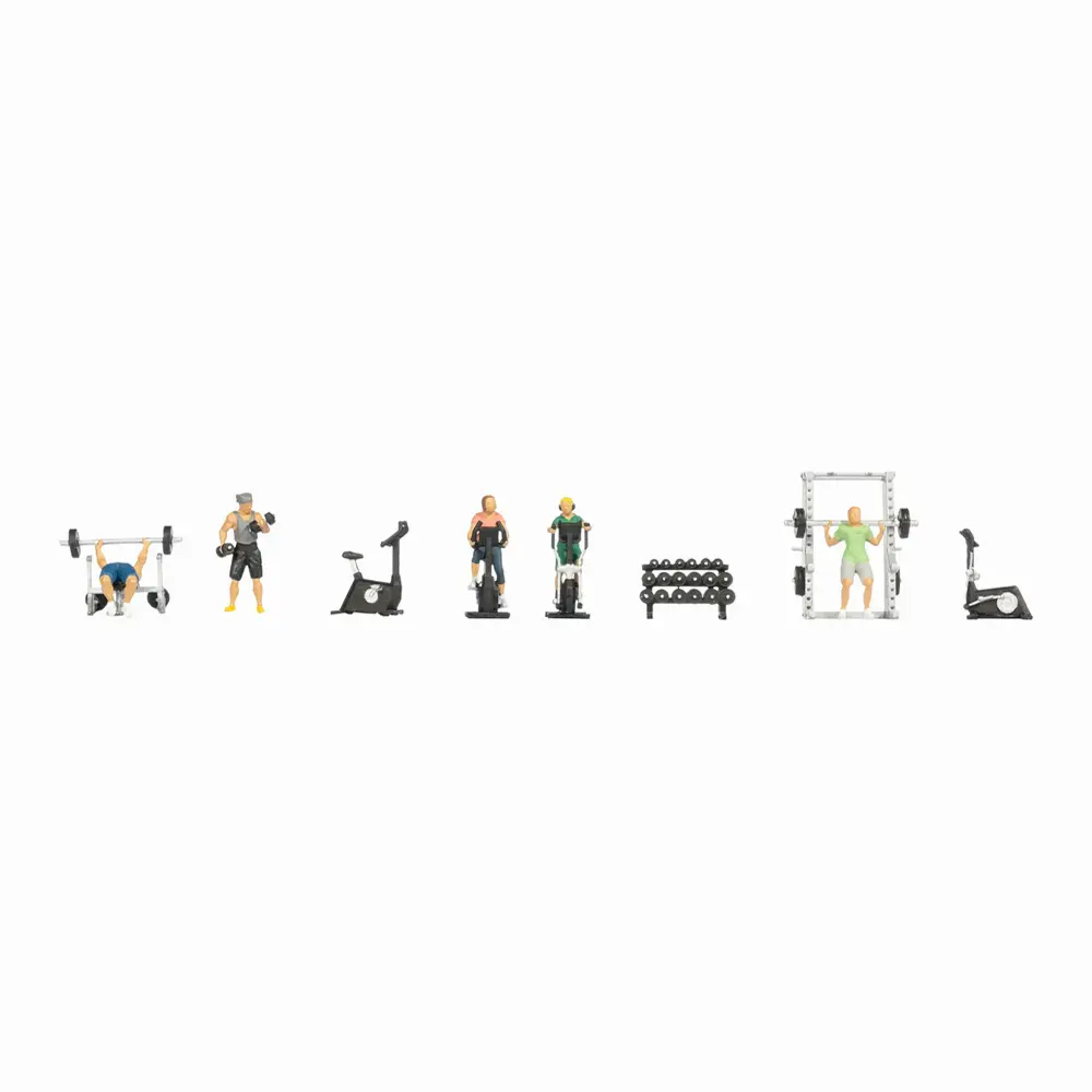 Figurines « Studio de fitness » - Noch 16292 - HO 1/87