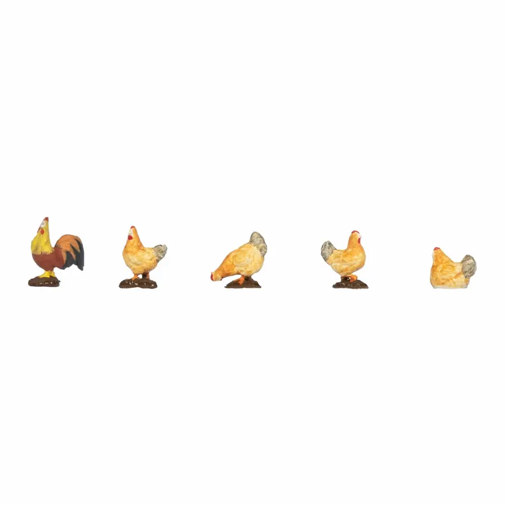 Scène sonore 2.0 « Poulet et coqs » - Noch 12865 - HO 1/87