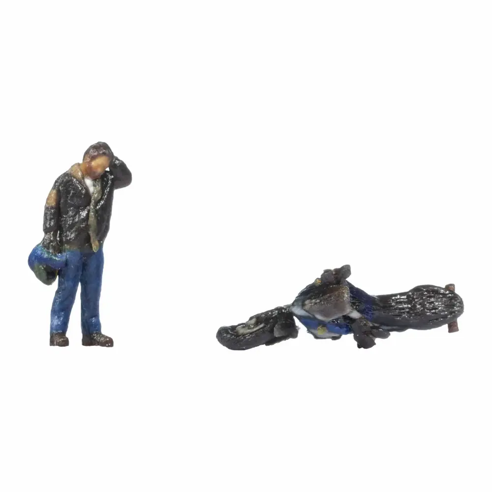 Accident de moto - Noch 10909 - HO 1/87