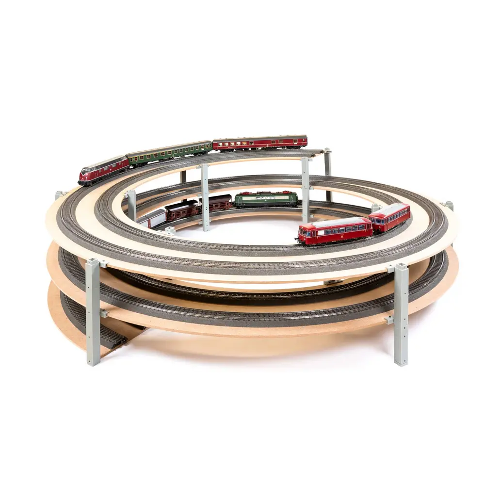 Kit complet Easy TRACK Track Helix, cercle de base - Noch 53041 - HO 1/87