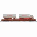 Wagon porte-camions à bords bas Saadkms 690 - Märklin 47412 - HO 1/87 - DB - Ep IV - 3R