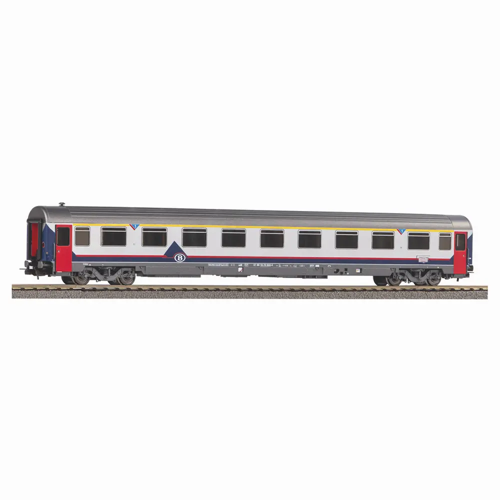 Voiture voyageurs grandes lignes Eurofima 1ère classe - Piko 58541 - HO 1/87 - SNCB - Ep V - 2R