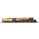 Locomotive à vapeur Big Boy N°4000 U.P. en or fin 24 carats, Union Pacific - Märklin 39400 - HO 1/87 - USA - Digital sound - 3R
