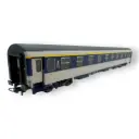 Voiture couchette Corail VU A9c9x bleu TEN et blanc, logo casquette - Ree Modèles JM042 - HO 1/87 - SNCF - Ep V-VI - 2R