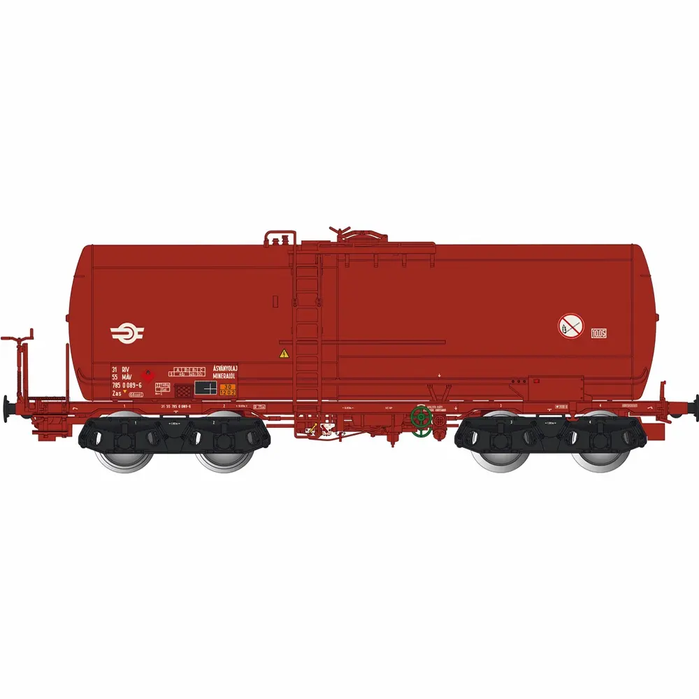 Wagon citerne Zas rouge - Albert Modell 785029 - HO 1/87 - MÁV - Ep V - 2R