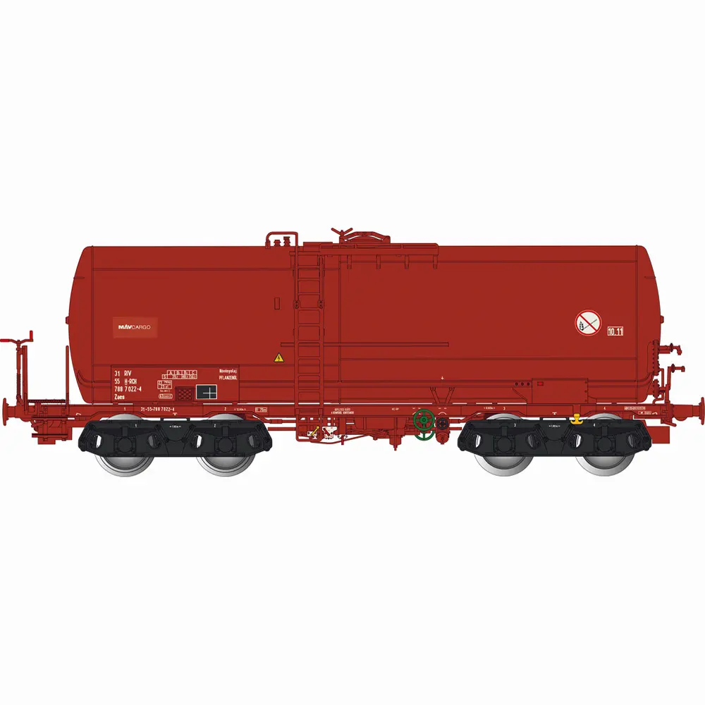 Wagon citerne Zaes rouge - Albert Modell 788039 - HO 1/87 - H-RCH - Ep VI - 2R