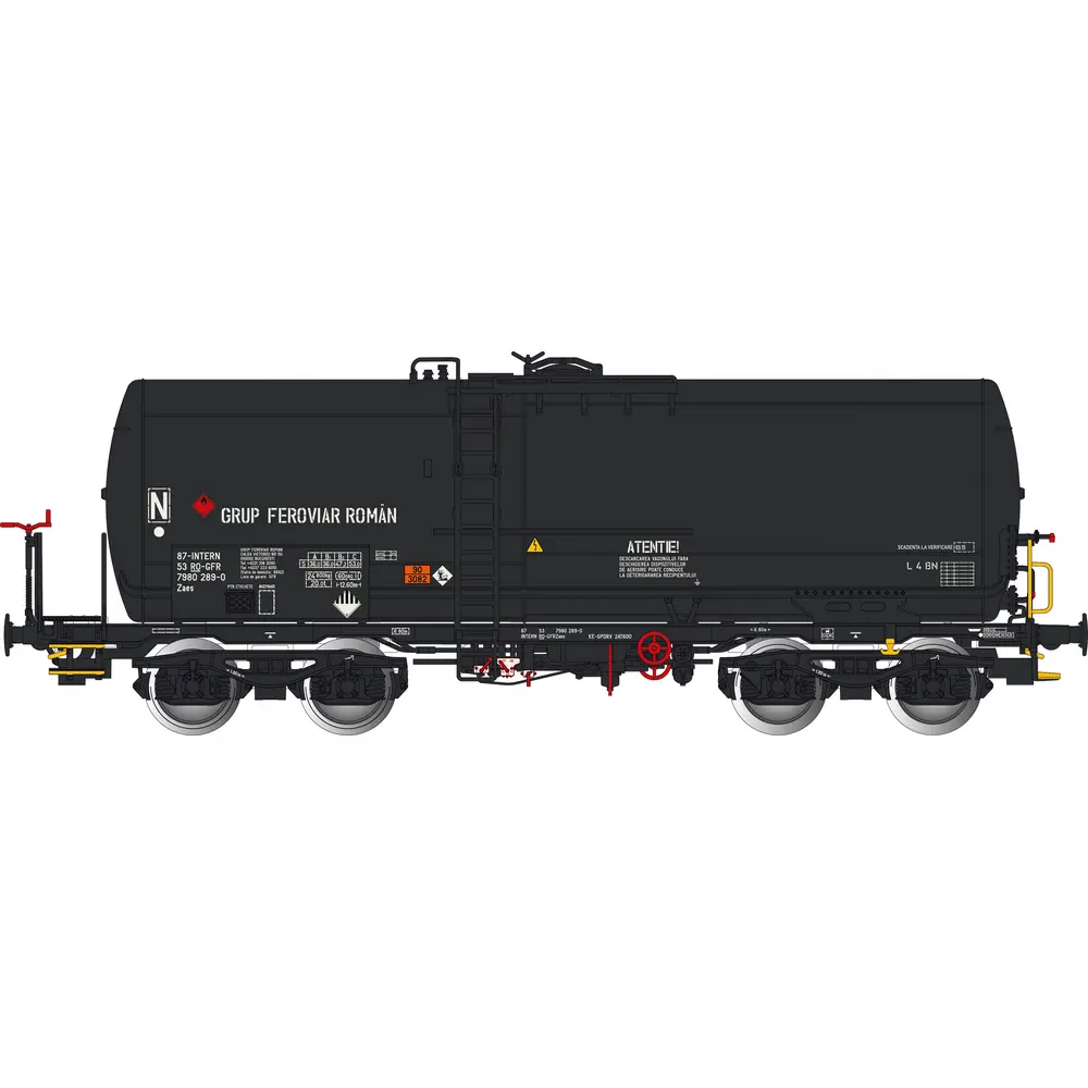 Wagon citerne Zaes noir - Albert Modell 798005 - HO 1/87 - RO-GFR - Ep VI - 2R 