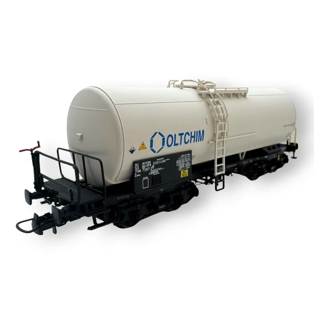 Wagon citerne Zaes blanc - Albert Modell 798009 - HO 1/87 - RO-CFR - Ep VI - 2R