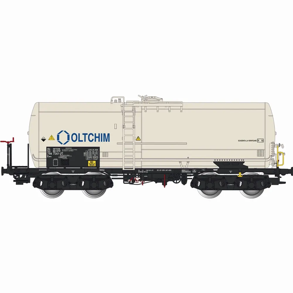 Wagon citerne Zaes blanc - Albert Modell 798009 - HO 1/87 - RO-CFR - Ep VI - 2R