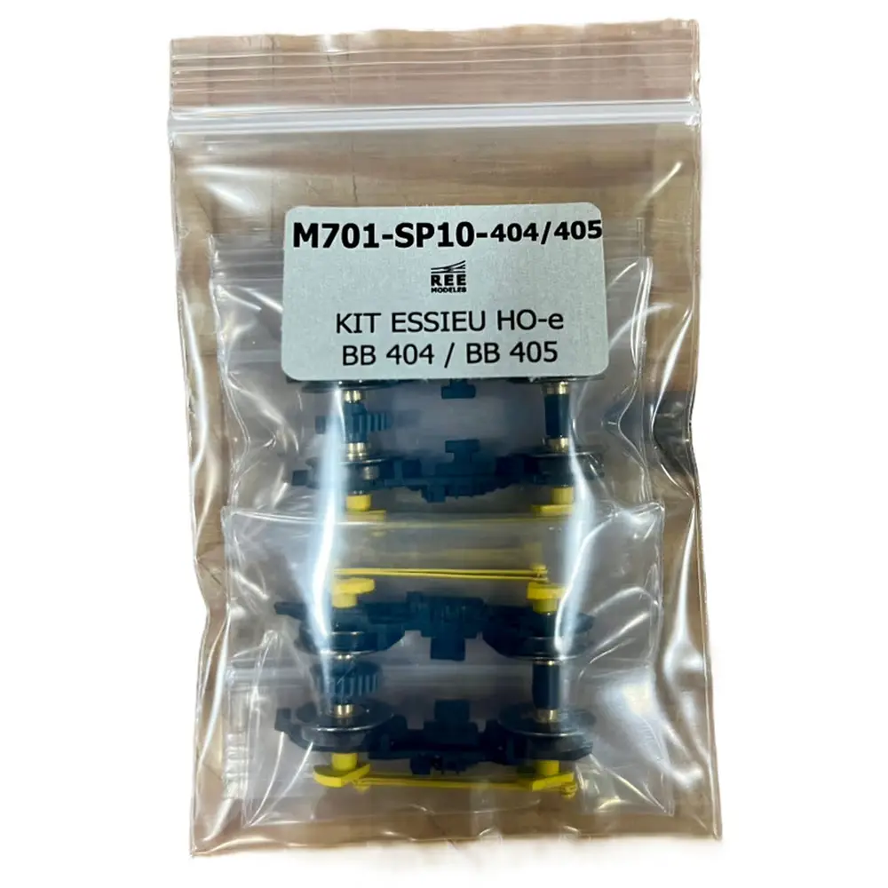 Kit 2 bogies avec essieux HOe pour BB 404 et BB 405 (VM024 et VM025) - Ree Modèles M701-SP10-404-405 - HOe 1/87 - 2R 