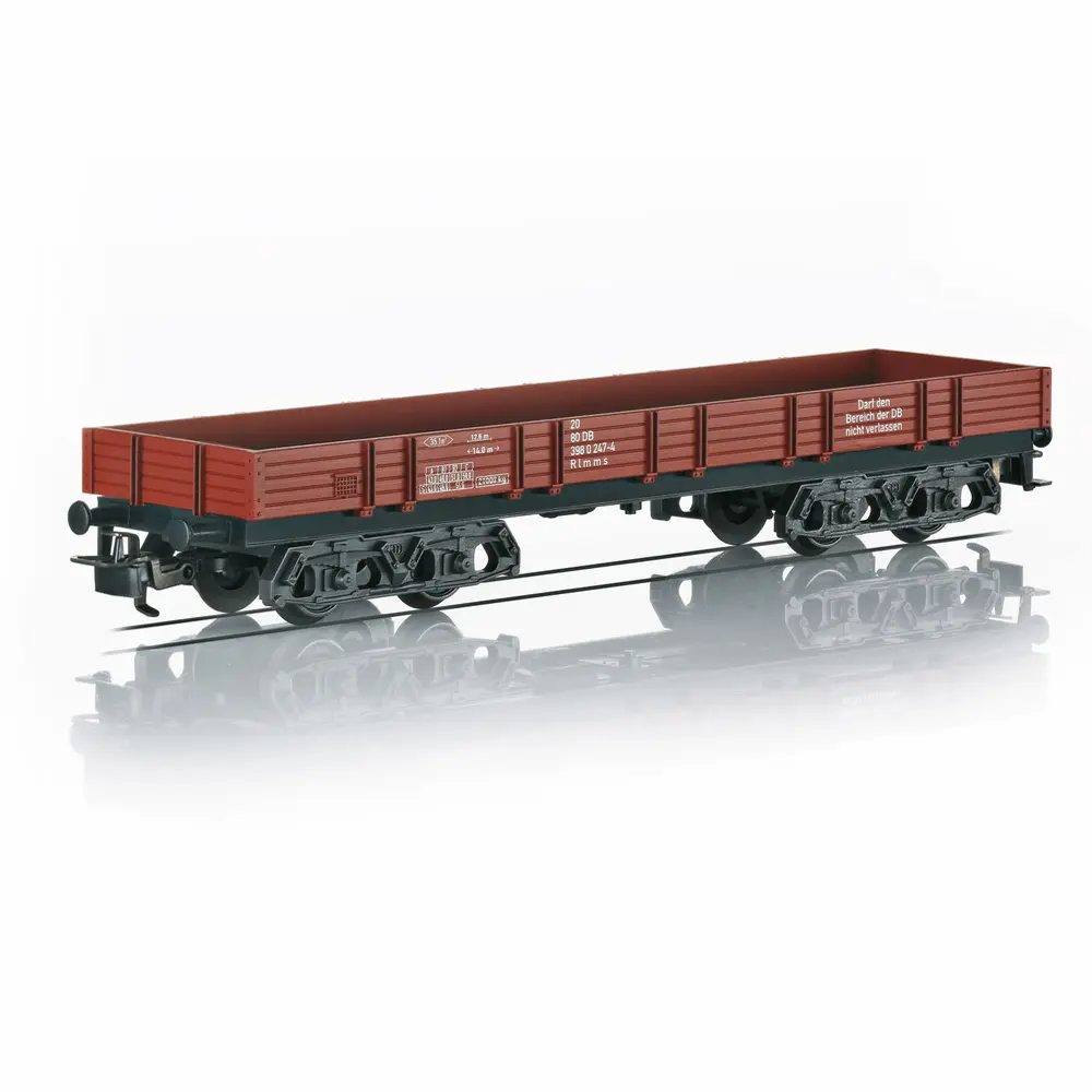 Wagon à bords bas à bogies type Rlmms - Märklin Start Up 4473 - HO 1/87 - DB - Ep IV