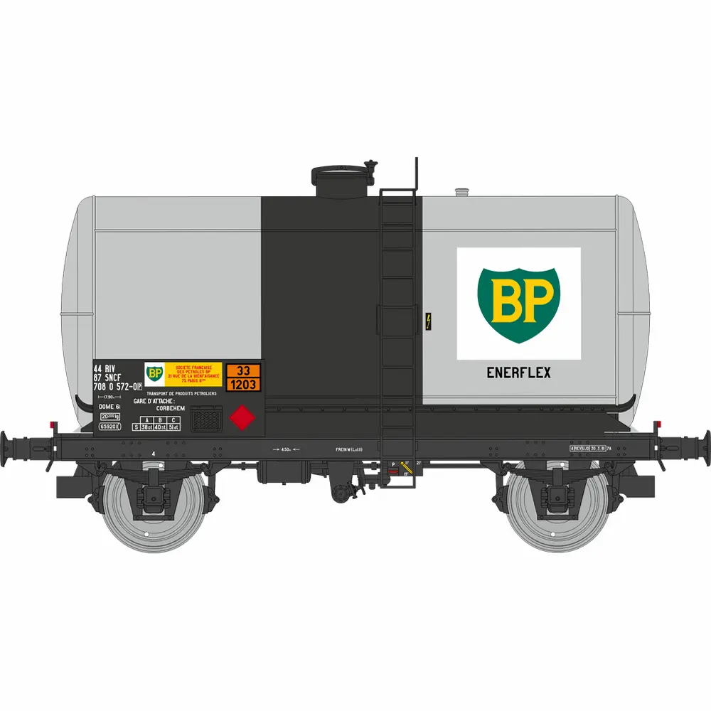 Wagon citerne Fauvet-Girel BP - Ree Modèles WB999 - HO 1/87 - SNCF - Ep IV-V - 2R